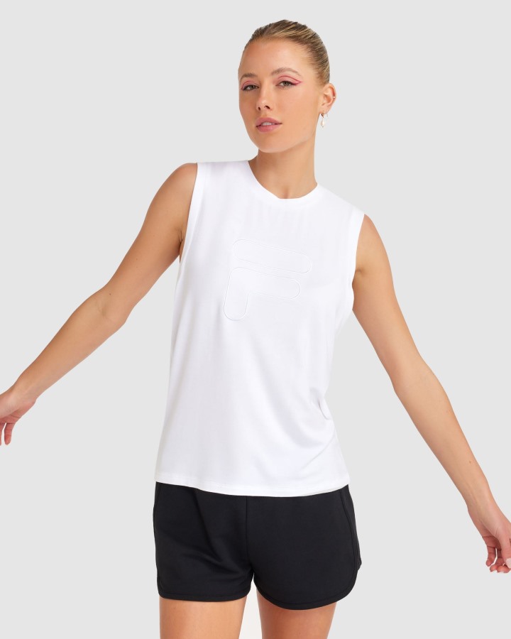 White Fila Outlets Women's Spencer Tank