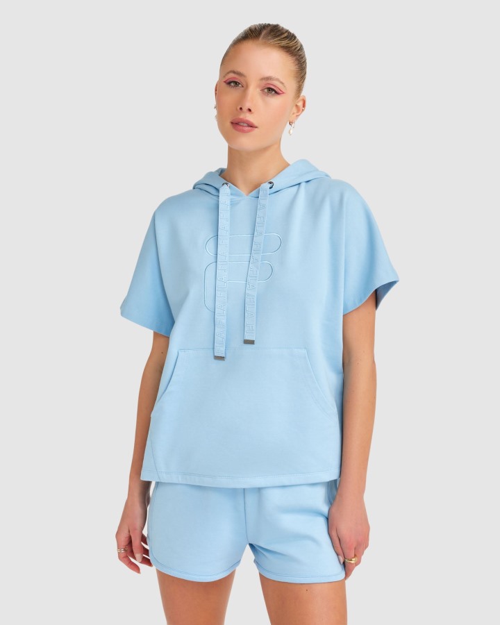 Fila Outlets Women's Spencer SS Hoody Glacier Lake