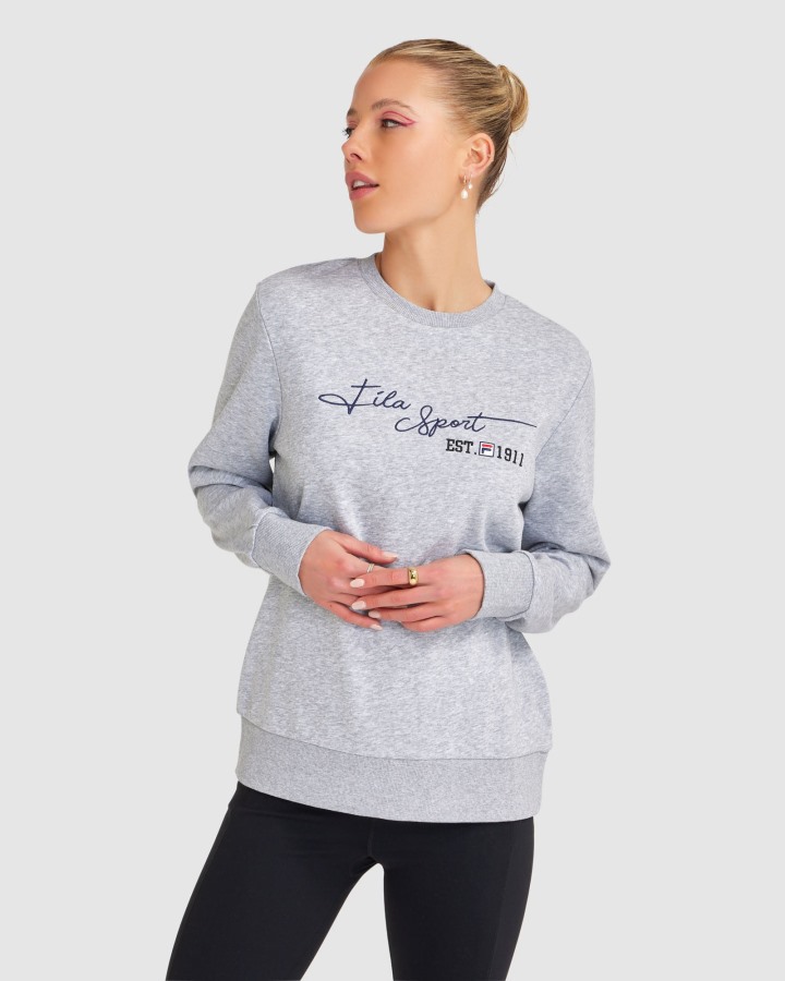 Women's Cinzia Crew Fila Outlets Grey Marle