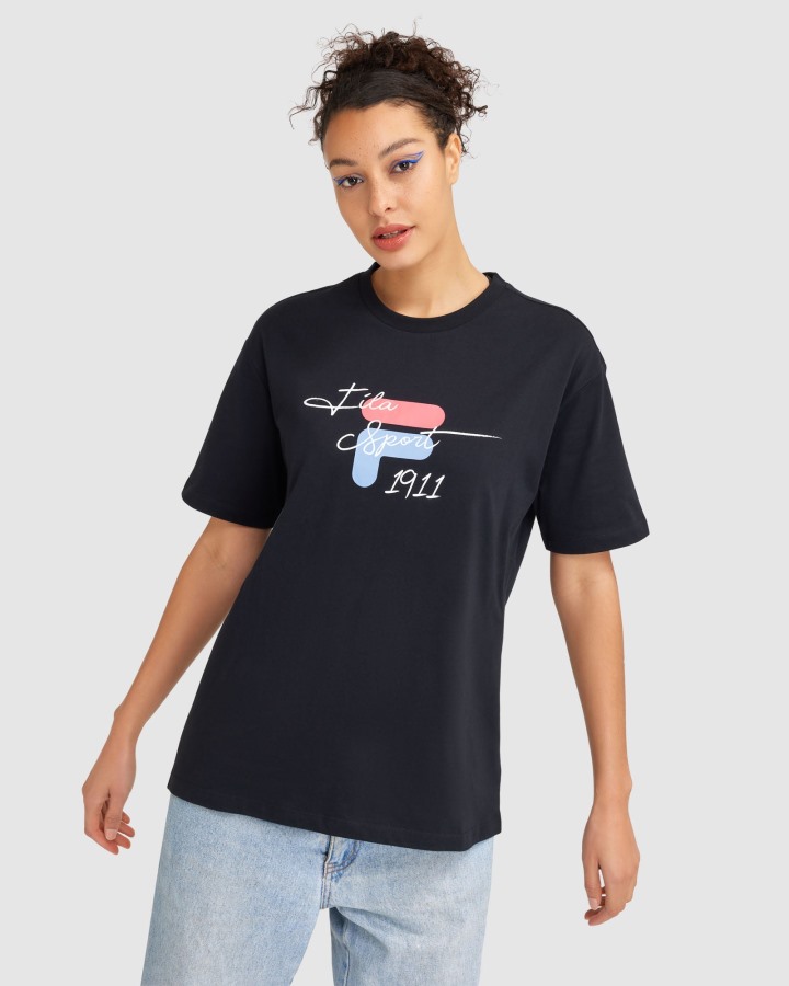 Fila Outlets Women's Cinzia Tee Black
