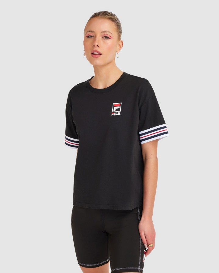 Women's Chiara Tee Black Fila Outlets