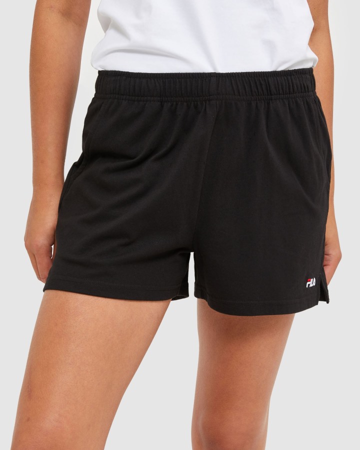 Black Fila Outlets Classic Women's Jersey Shorts