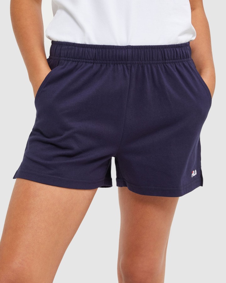 Fila Outlets New Navy Classic Women's Jersey Shorts
