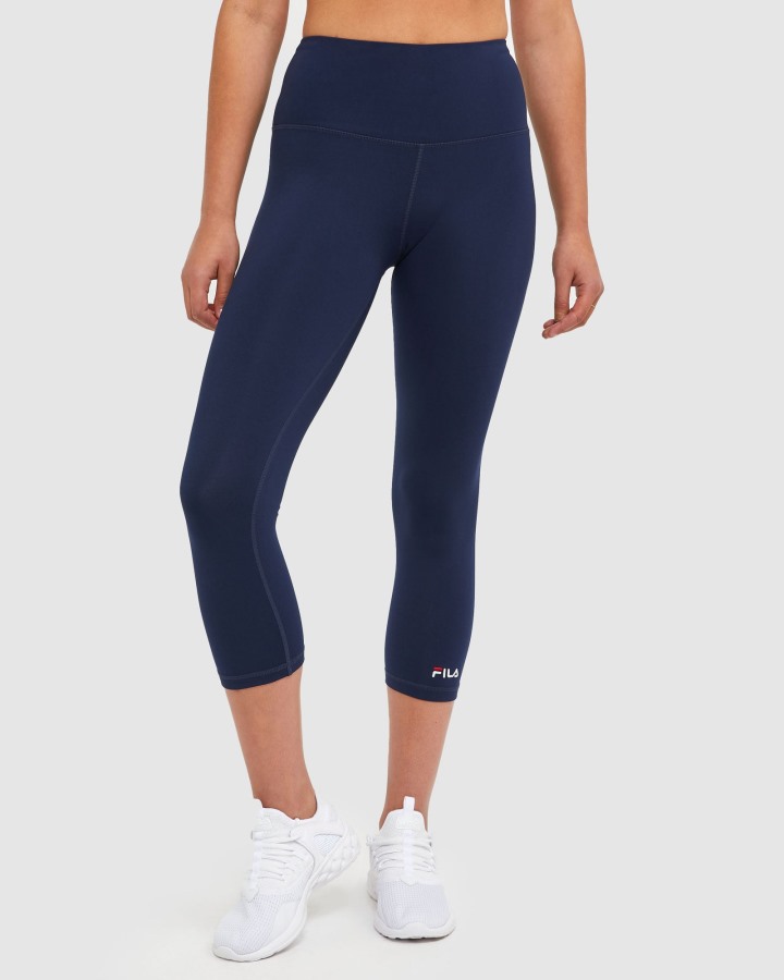 Classic Women's 3/4 Tights Fila Outlets New Navy