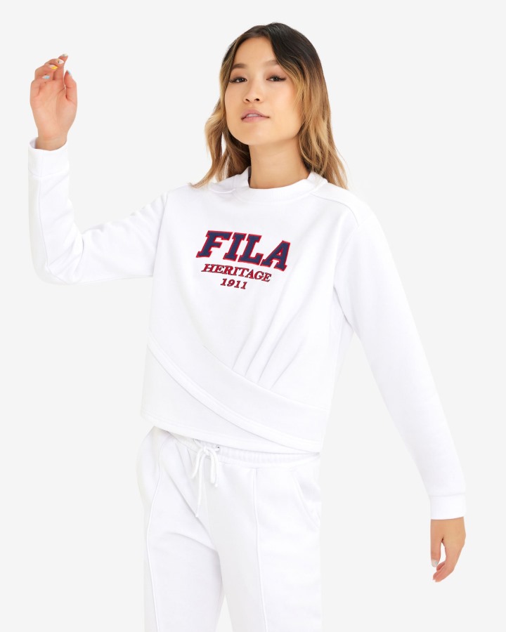 Fila Outlets White Women's Serena Crew