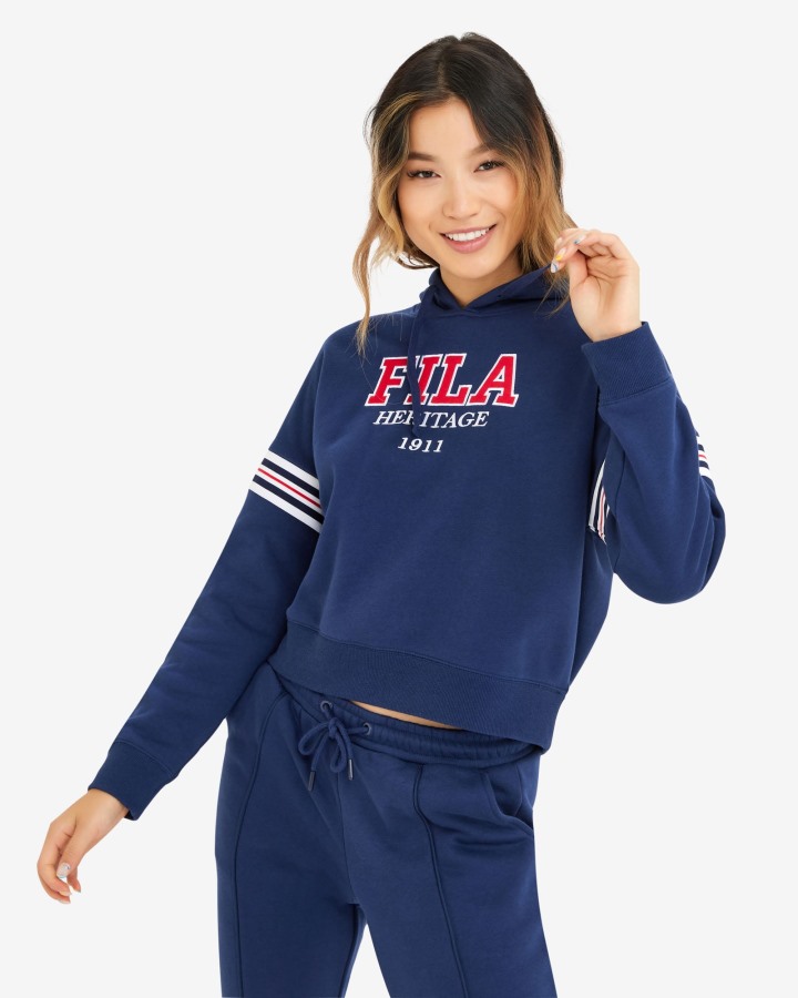 New Navy Women's Serena Hoody Fila Outlets