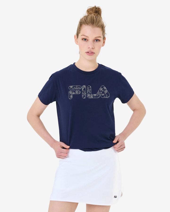 Trailblazer Tee Fila Outlets New Navy