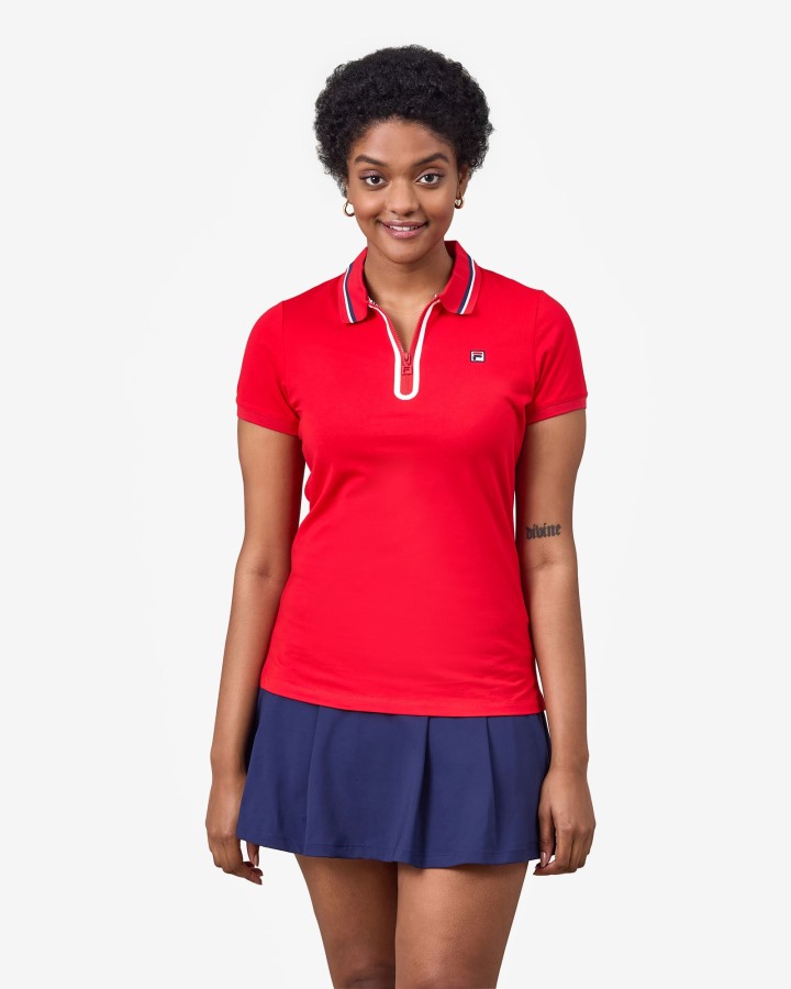 Monica Polo Red Fila Outlets