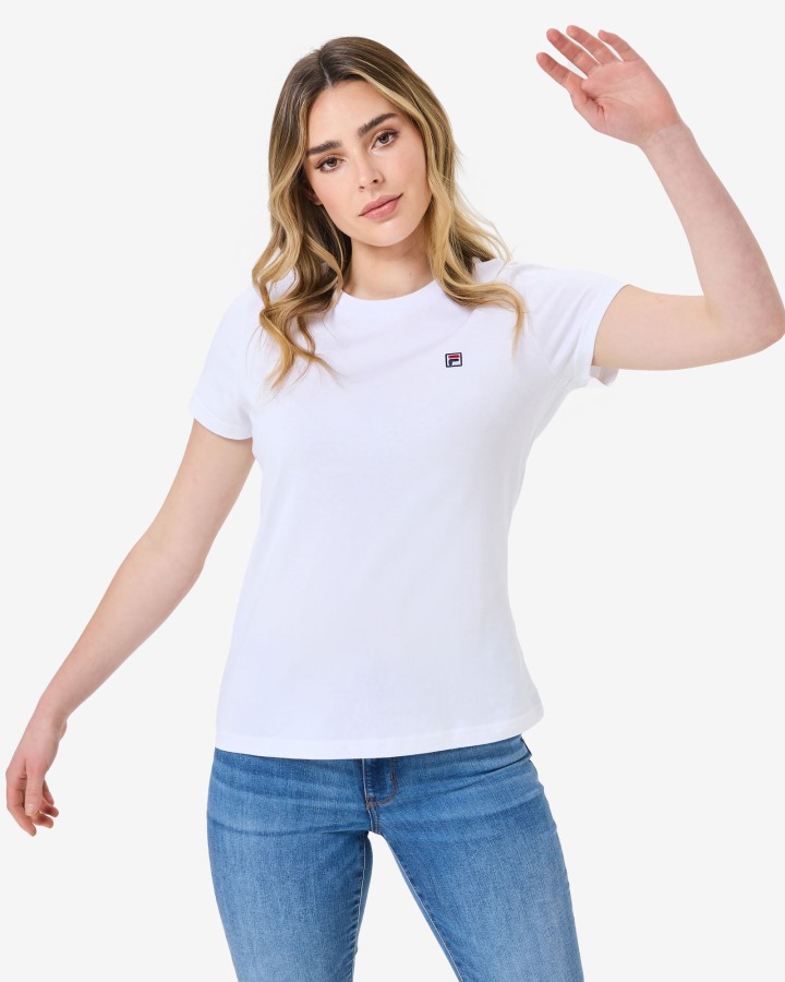 Fila Outlets White Volara Badge 2.0 Tee