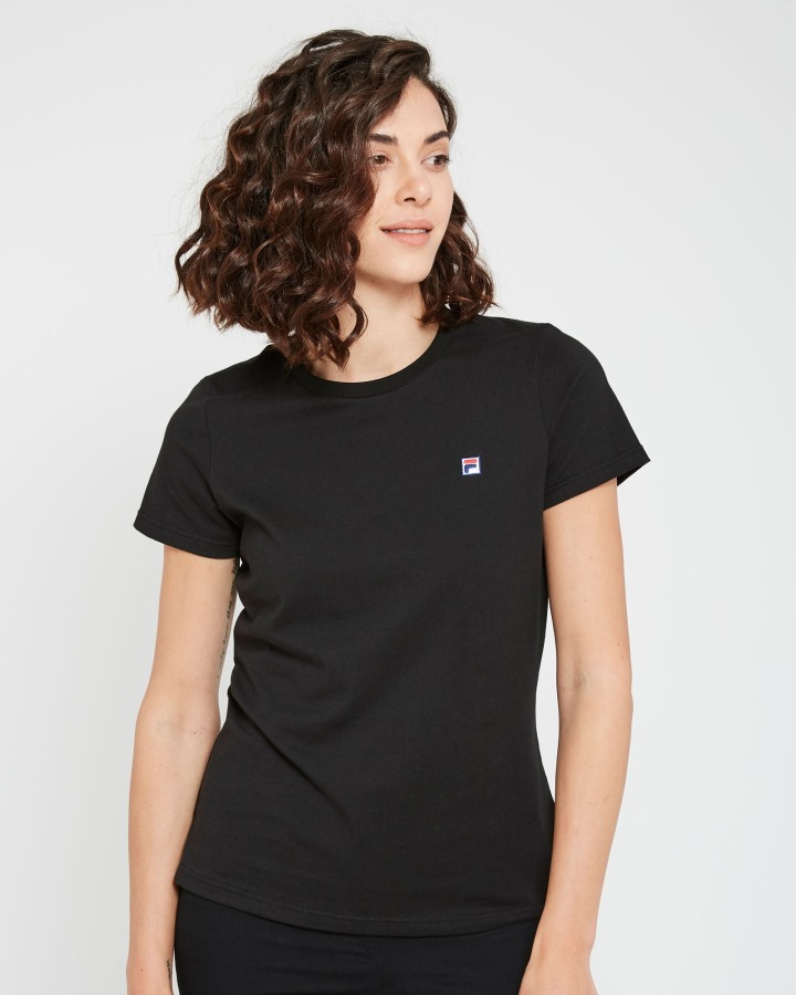 Fila Outlets Black Women's Volara Badge Tee