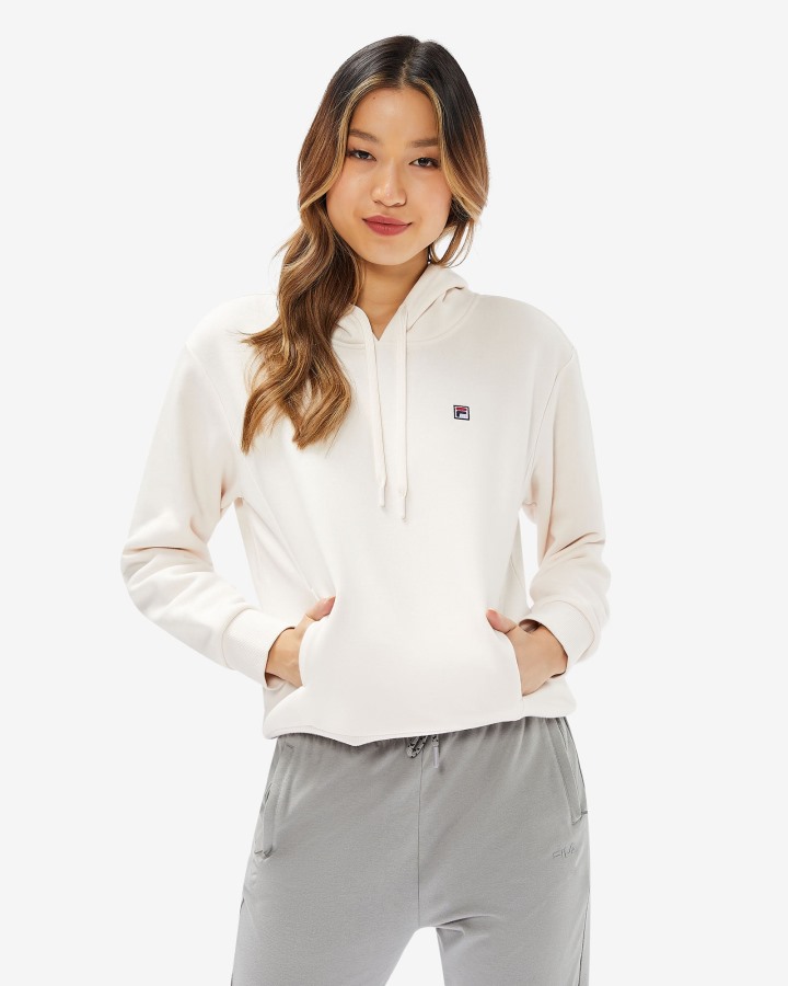 Coconut Cream Women's Badge Hood Fila Outlets