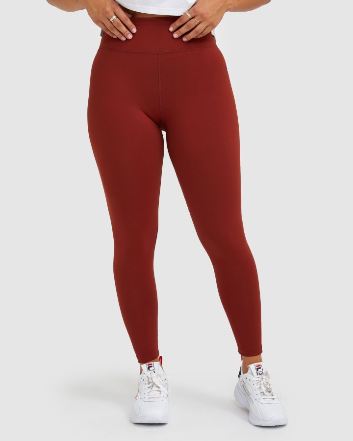 Women's Badge Tight Fila Outlets Brick