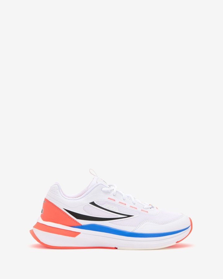 Women's Zagari White/Fierycoral/Nebulblue Fila Outlets