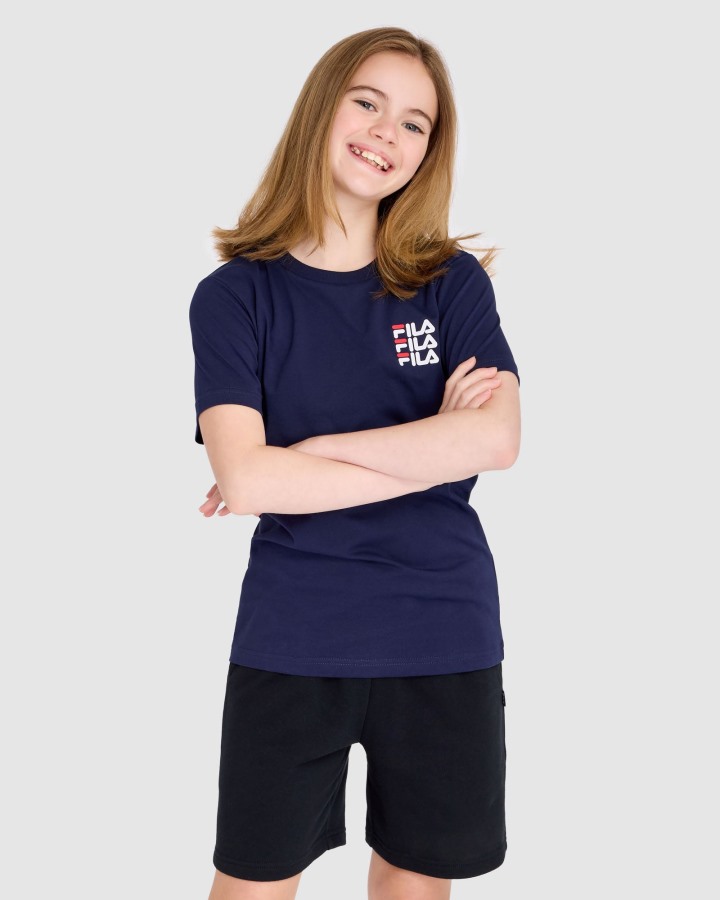 Fila Outlets New Navy Kid's Ripley Tee