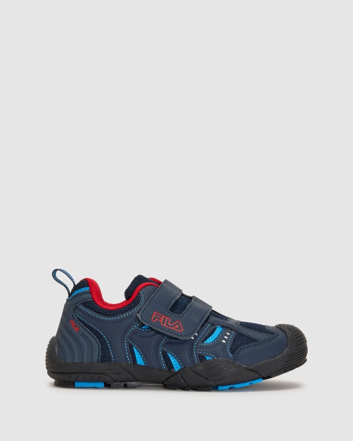Fila Outlets Kid's Mattia Strap Navy/Sky Blue/Red