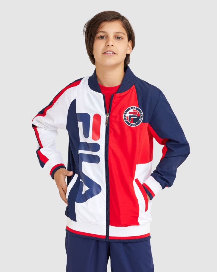 New Navy Fila Outlets Boy's Ryan Jacket