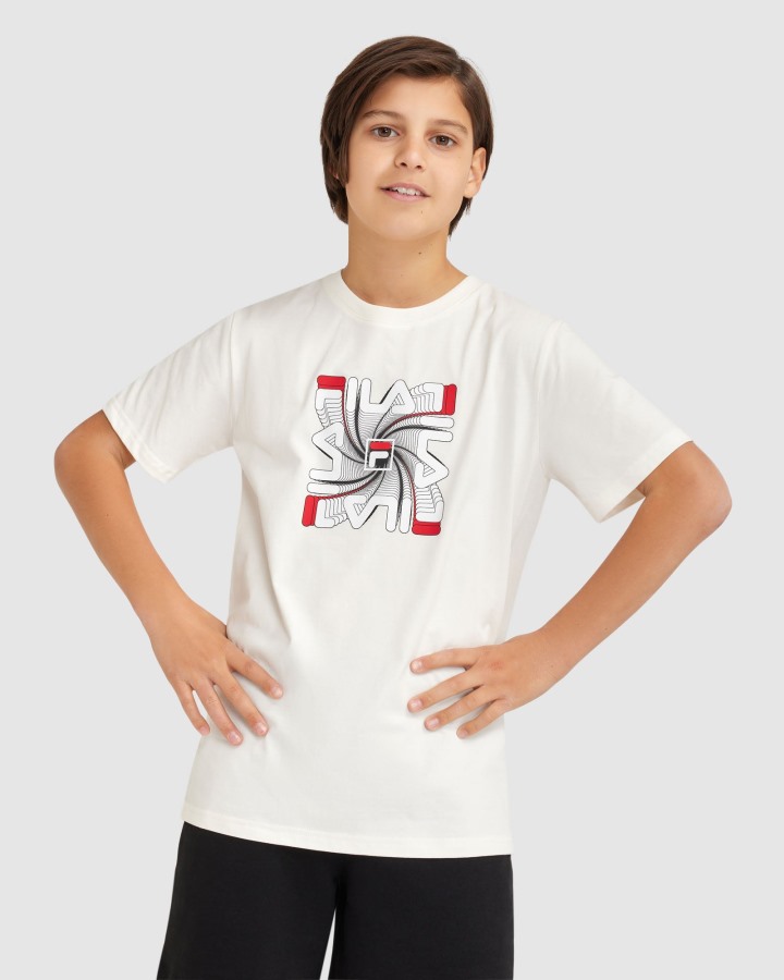 White Boy's Ryan Tee Fila Outlets