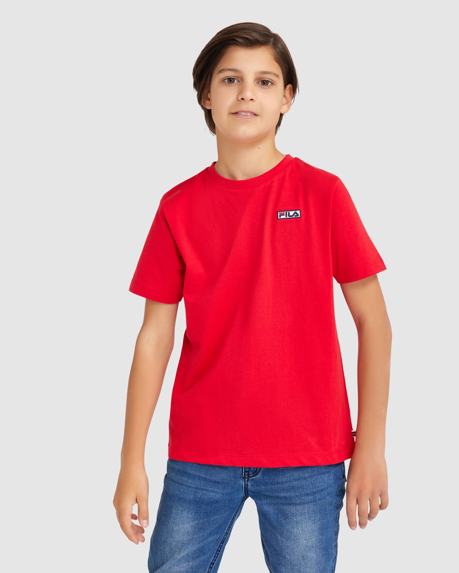 Red Fila Outlets Kid's Parker Tee