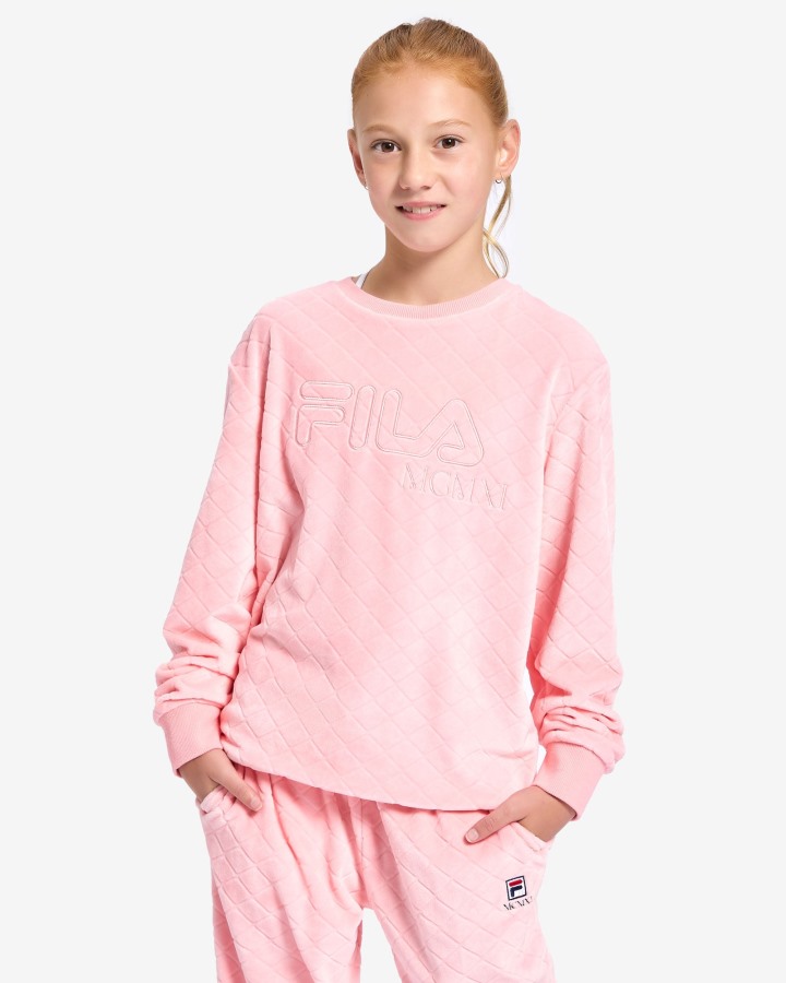 Fila Outlets Pale Rose Kid's Sloane Crew