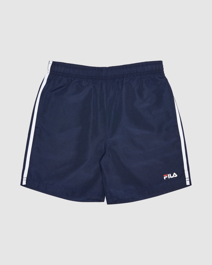 New Navy Classic Kid's Microfibre Short Fila Outlets