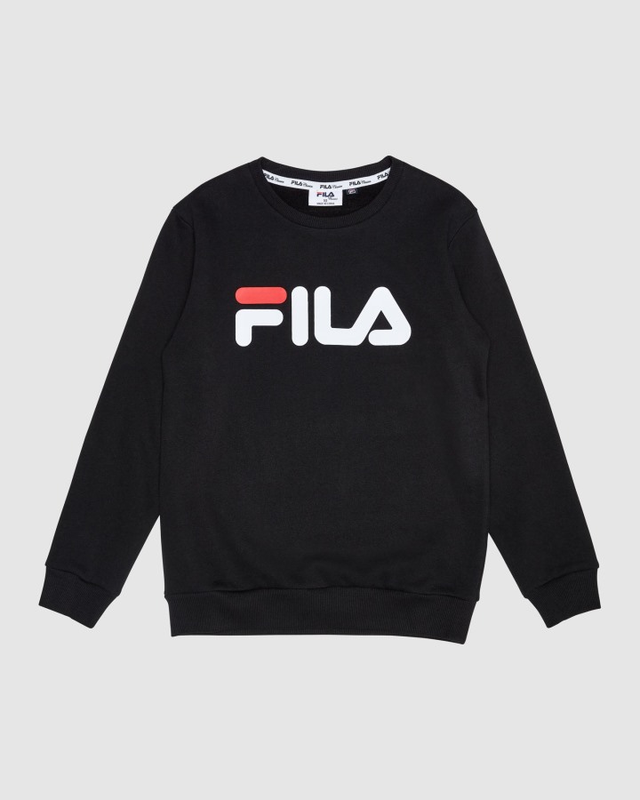 Fila Outlets Black Classic Kid's Crew