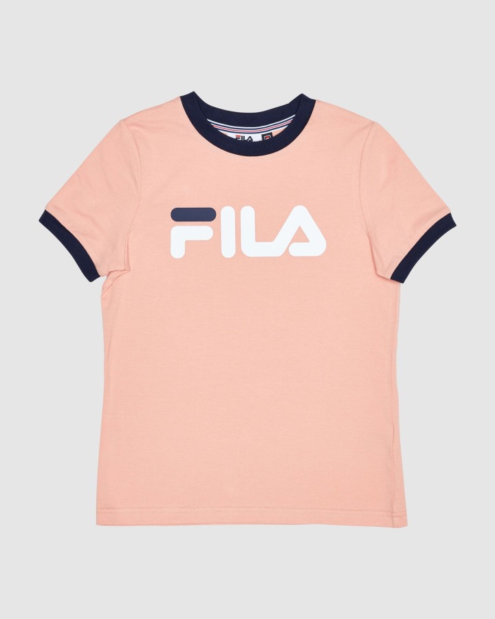 Fila Outlets Classic Girl's Ringer Tee Mellow Rose
