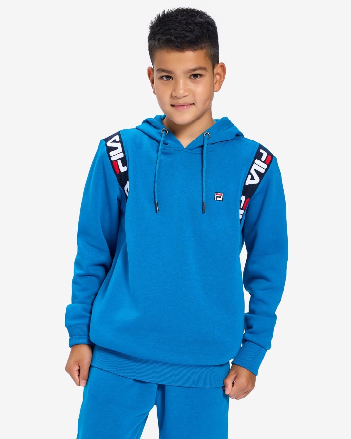 Mykonos Blue Kid's Badge 2.0 Hood Fila Outlets