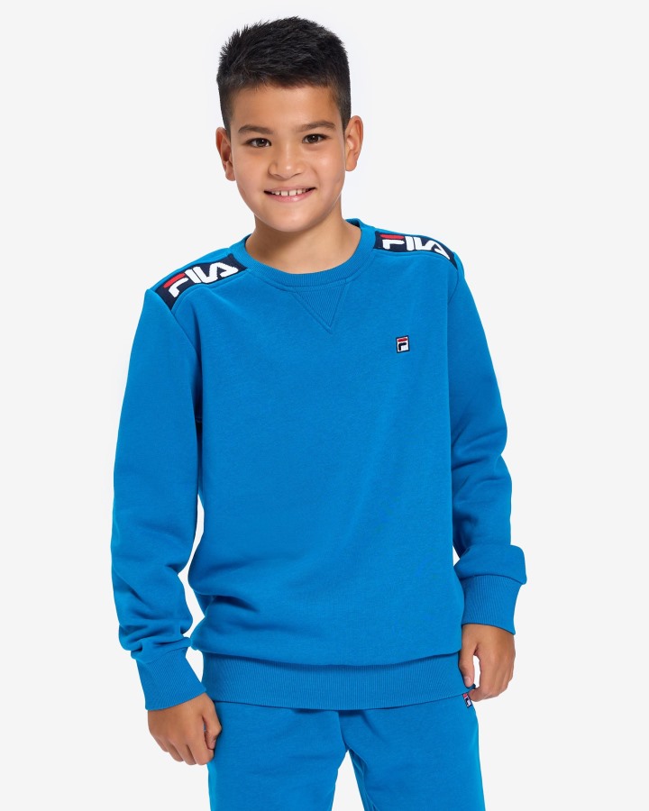 Fila Outlets Kid's Badge 2.0 Crew Mykonos Blue