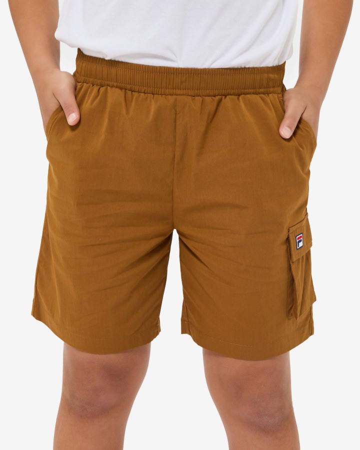 Kid's Badge Short Fila Outlets Macchiato