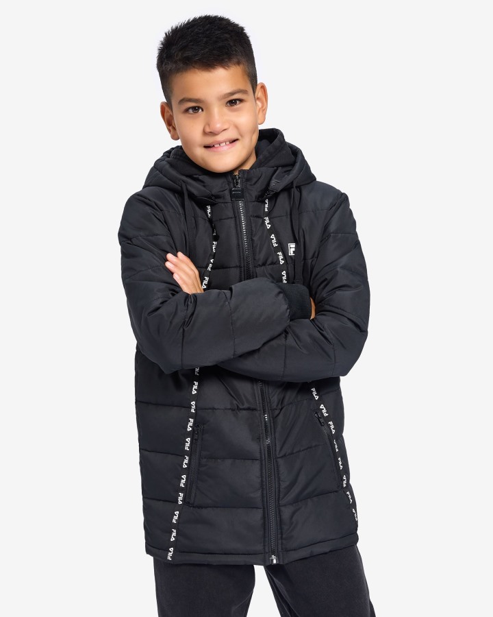 Fila Outlets Boys Maxim Puff Jacket Black