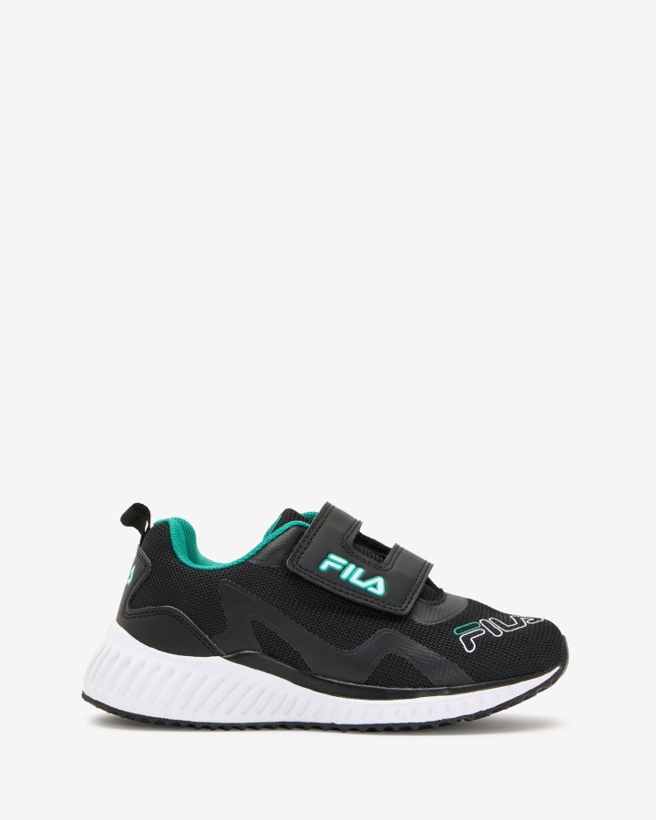 Kid's Fila Outlets Stressa Strap Fila Outlets Black/Green