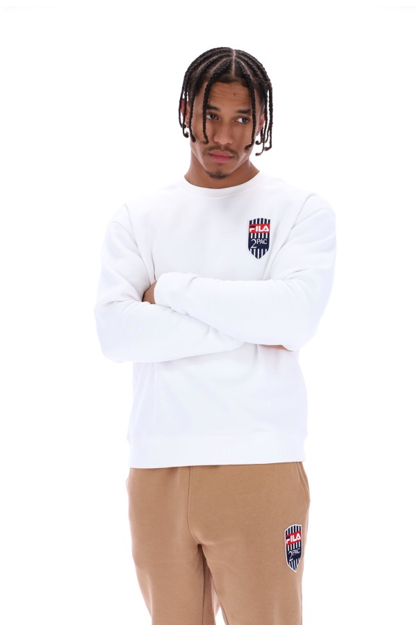 Tupac Fila Outlets Fleece Patch Crew Jumper