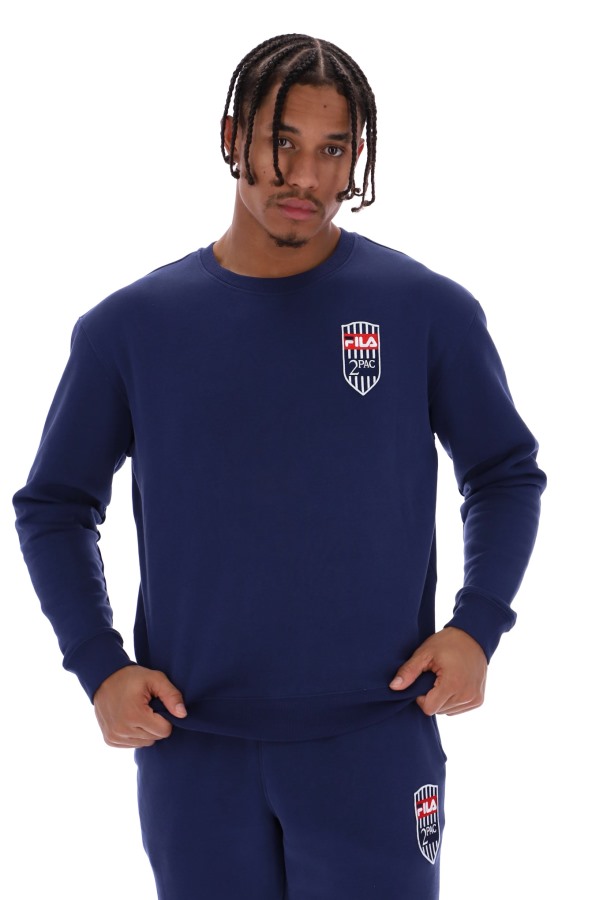 Fila Outlets Tupac Fleece Patch Crew Jumper