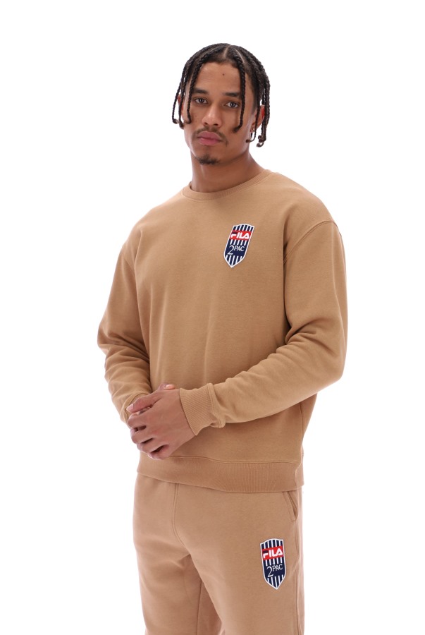 Tupac Fleece Patch Crew Jumper Fila Outlets