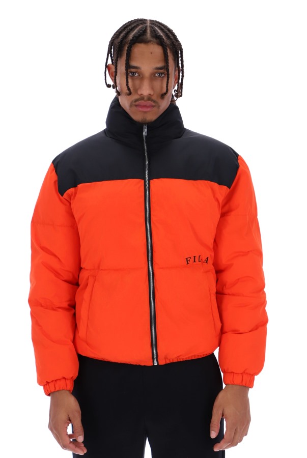Evan Unisex Panelled Puffer Jacket Fila Outlets