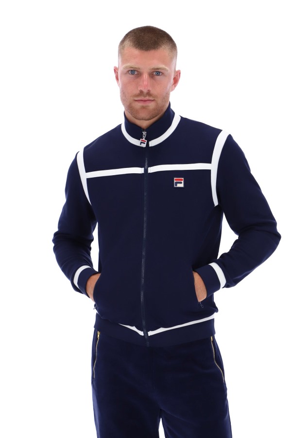 Fila Outlets Nate Laid On Stripe Track Jacket