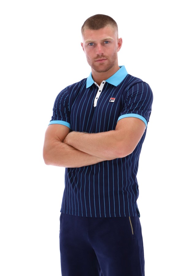 BB1 Classic Vintage Fila Outlets Striped Polo