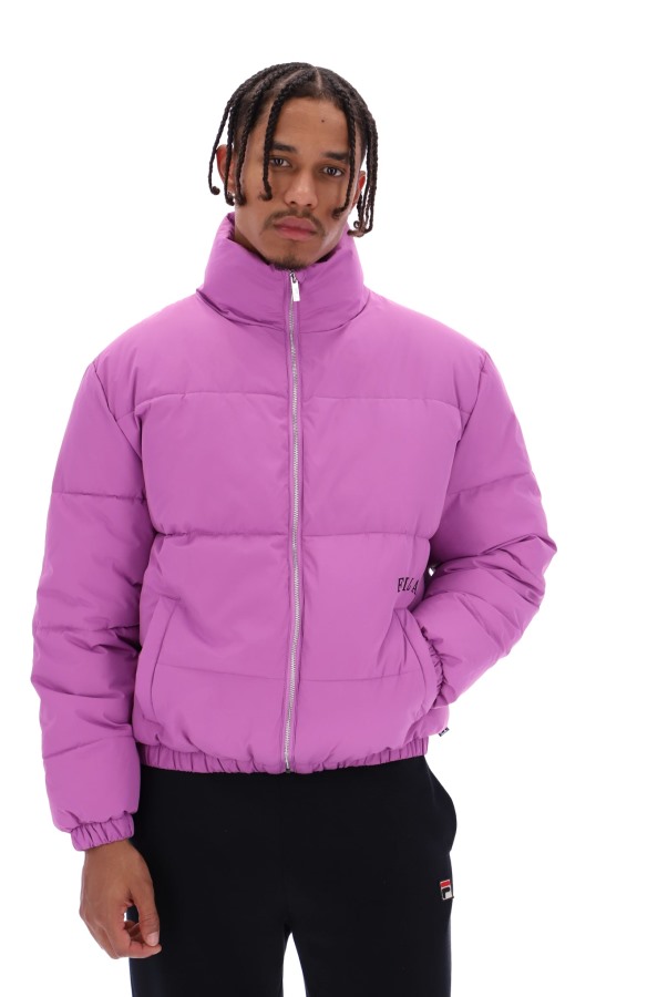 Delta Unisex Solid Puffer Jacket Fila Outlets