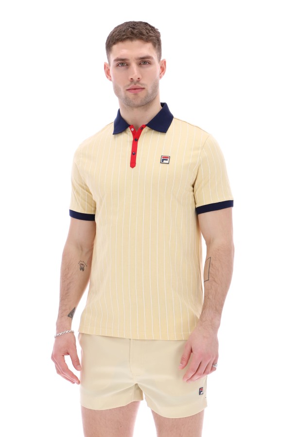BB1 Classic Vintage Striped Polo Fila Outlets