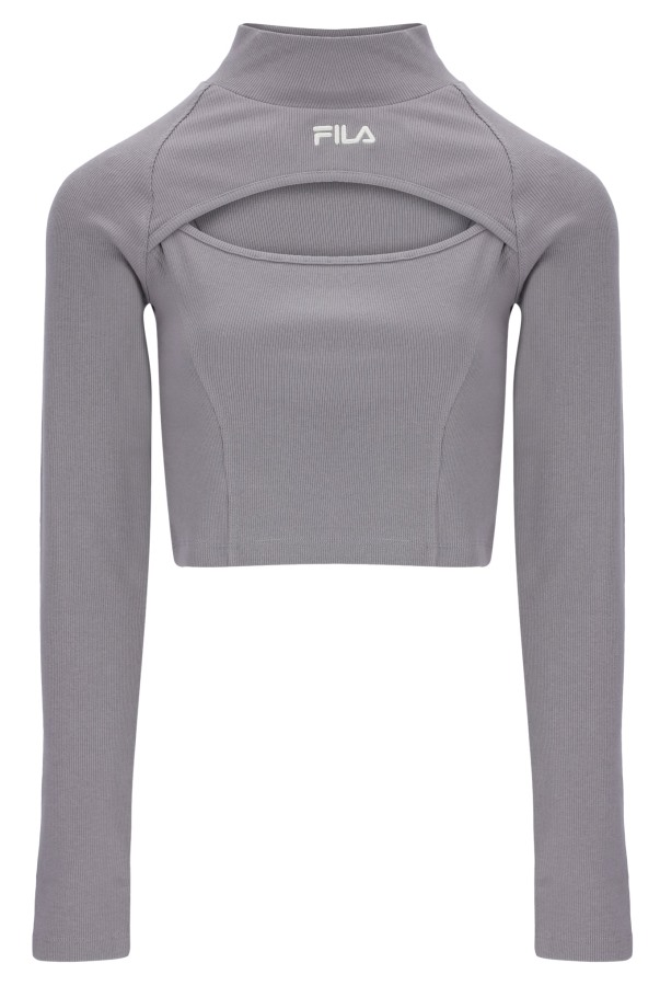 Kaia Cut Out Long Sleeved Top Fila Outlets