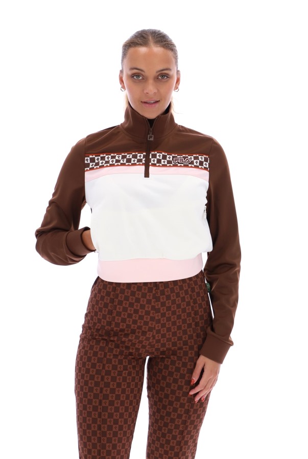 Fila Outlets Laura 1/4 Zip Print Track Top