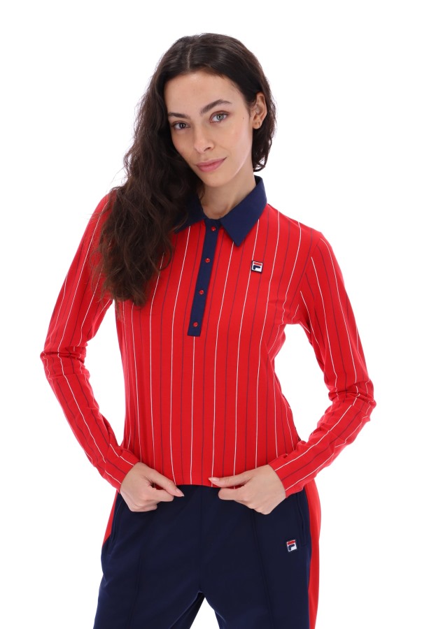 Jada Long Sleeve BB1 Polo Top Fila Outlets