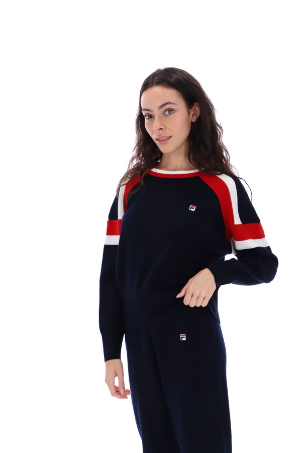 Frankie Knit Crew Jumper Fila Outlets
